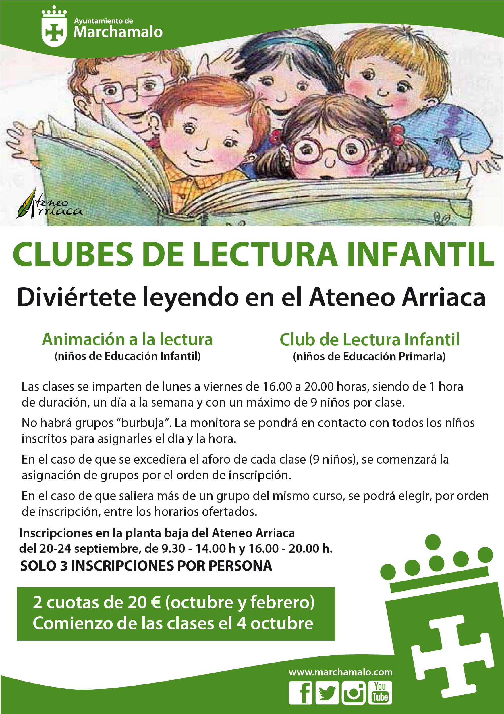 Las inscripciones para el Club de Lectura, del 20 al 24 de septiembre -  Ayto. Marchamalo